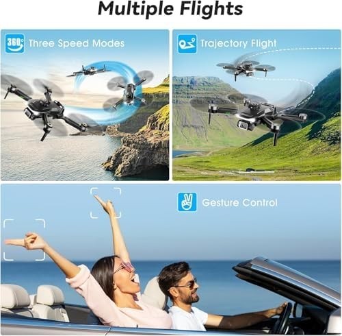 Foldable 1080P HD Camera Drone with 5G Wi-Fi, Brushless Motor & 3 Batteries