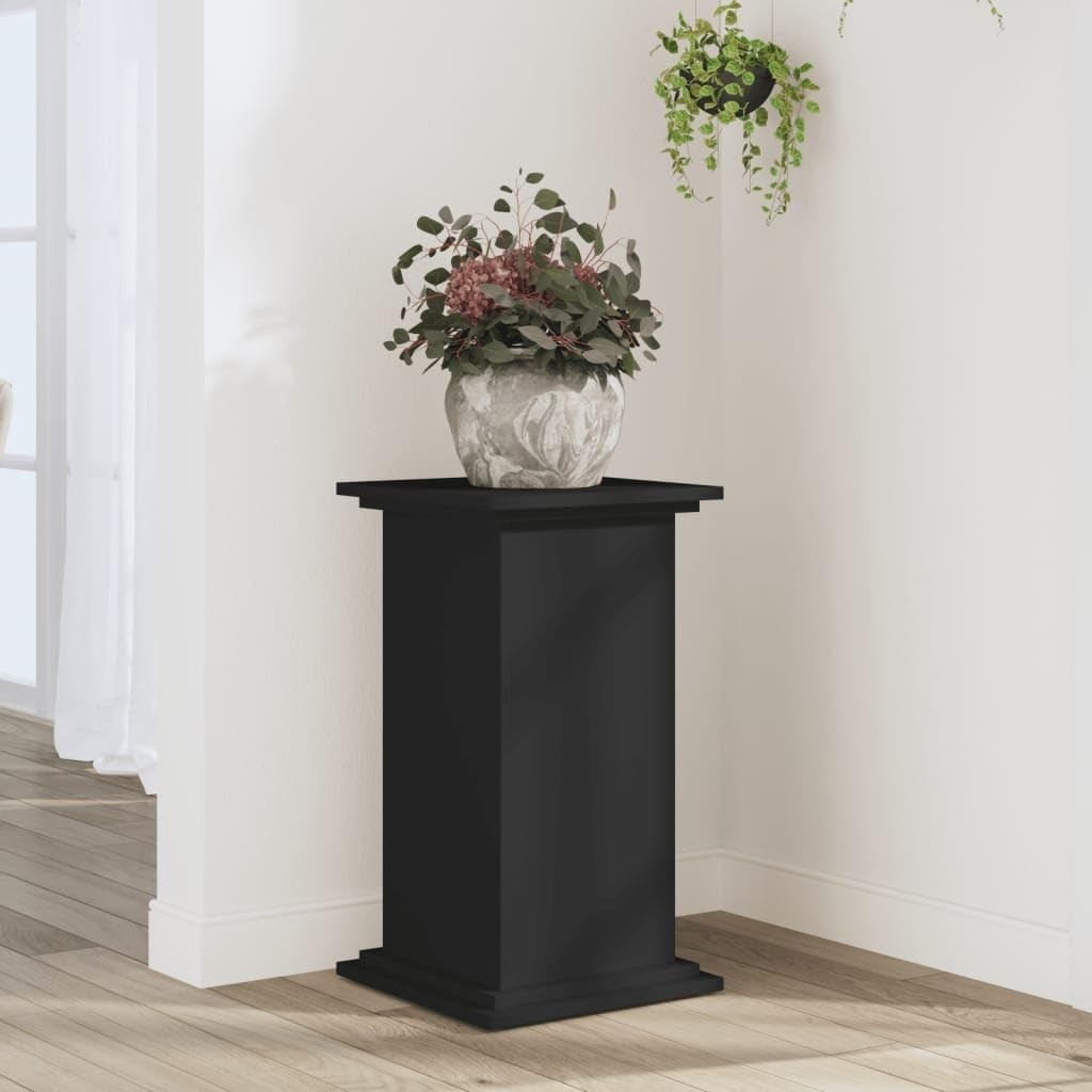 Black Wood Plant Stand 60cm Indoor Outdoor Display Table Modern Flower Pot Holde