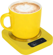Yellow USB Coffee Mug Warmer 45°C Desk Cup Heater Plate
