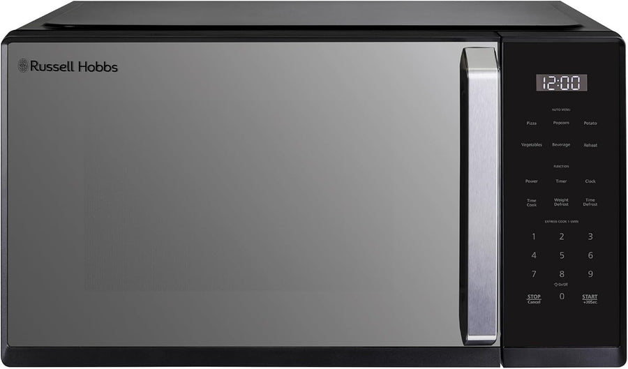 25L Digital Microwave 900W 10 Power Levels Touch Control Black