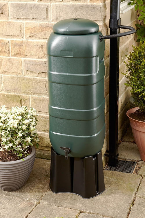 100L Mini Rainsaver Water Butt Kit With Stand, Tap & Diverter Rain Collector