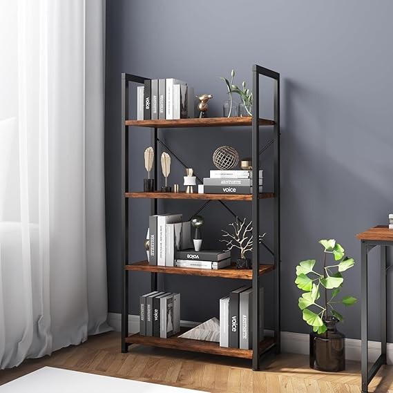 Tall Black Display Cabinet with Glass Doors & LED Lights – 67" Storage Unit