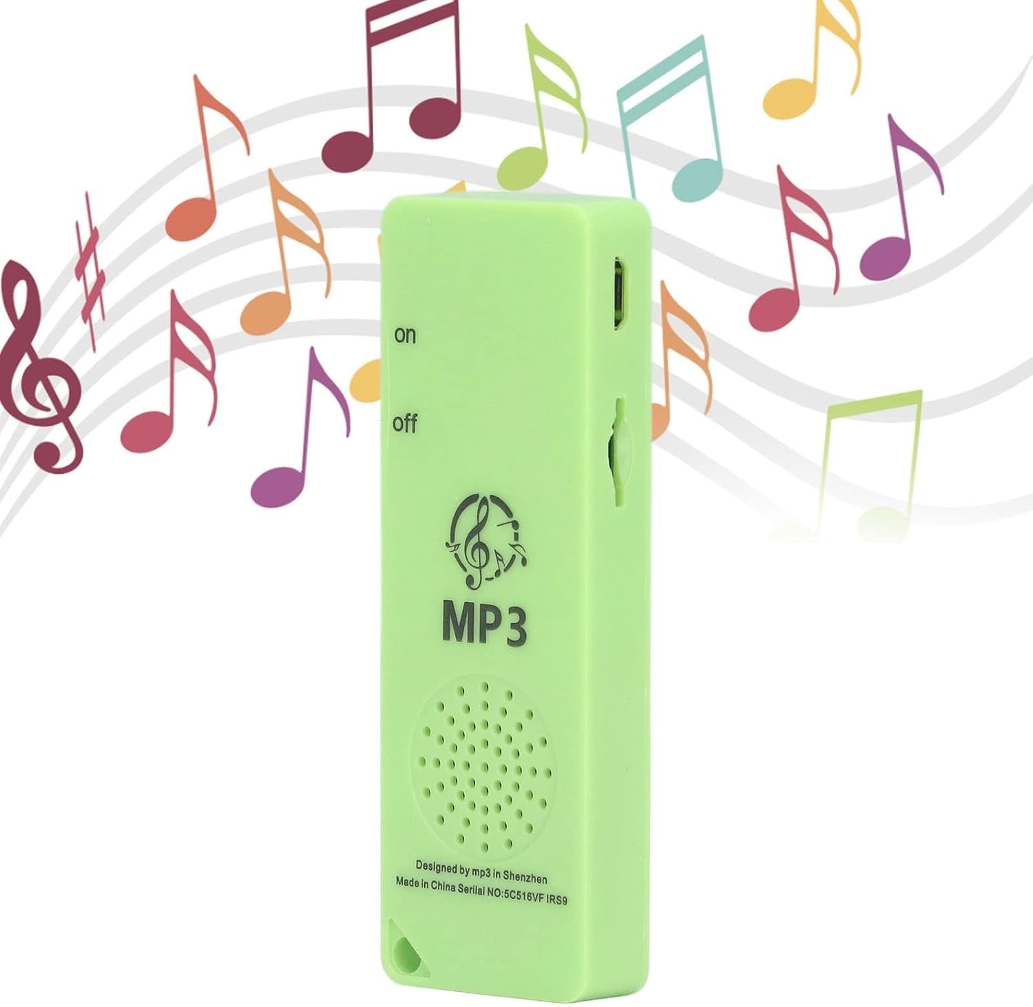 Mini MP3 Player Lossless Sound Portable 64GB Support Green