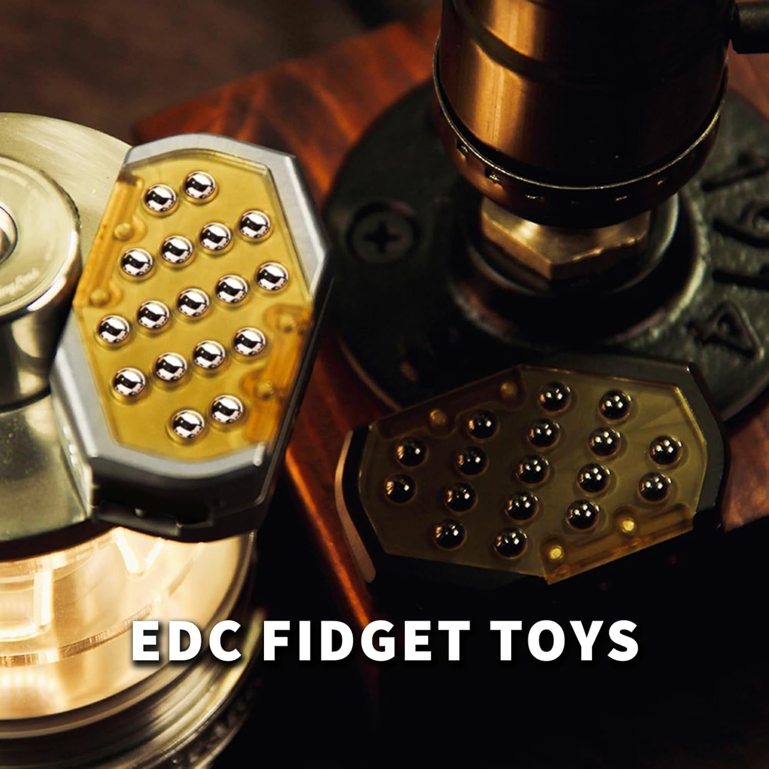 Metal Bubble Fidget Slider Clicker Focus Toy Pocket EDC Stress Relief