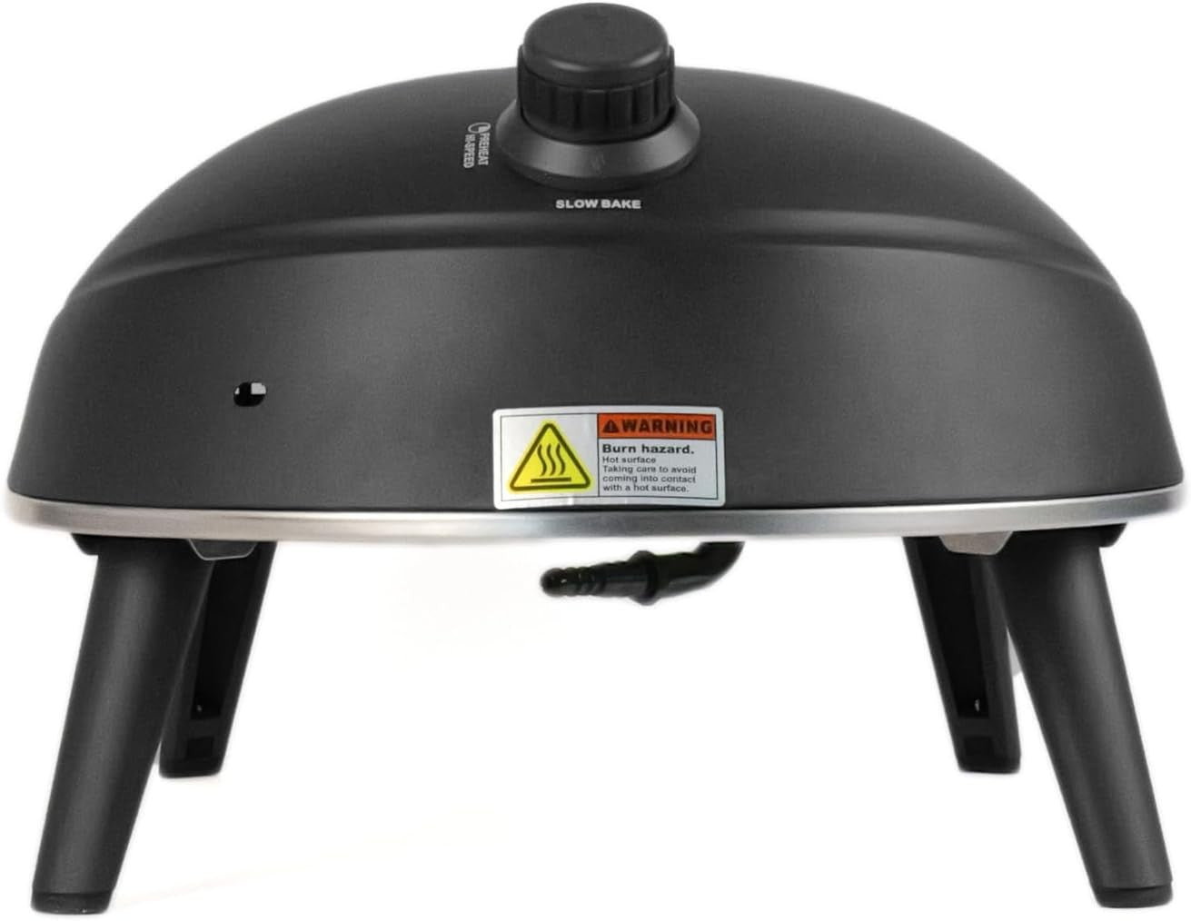 Gas Portable Pizza Oven with Peel & Bag | Outdoor BBQ Pizza Maker 500°C | Black