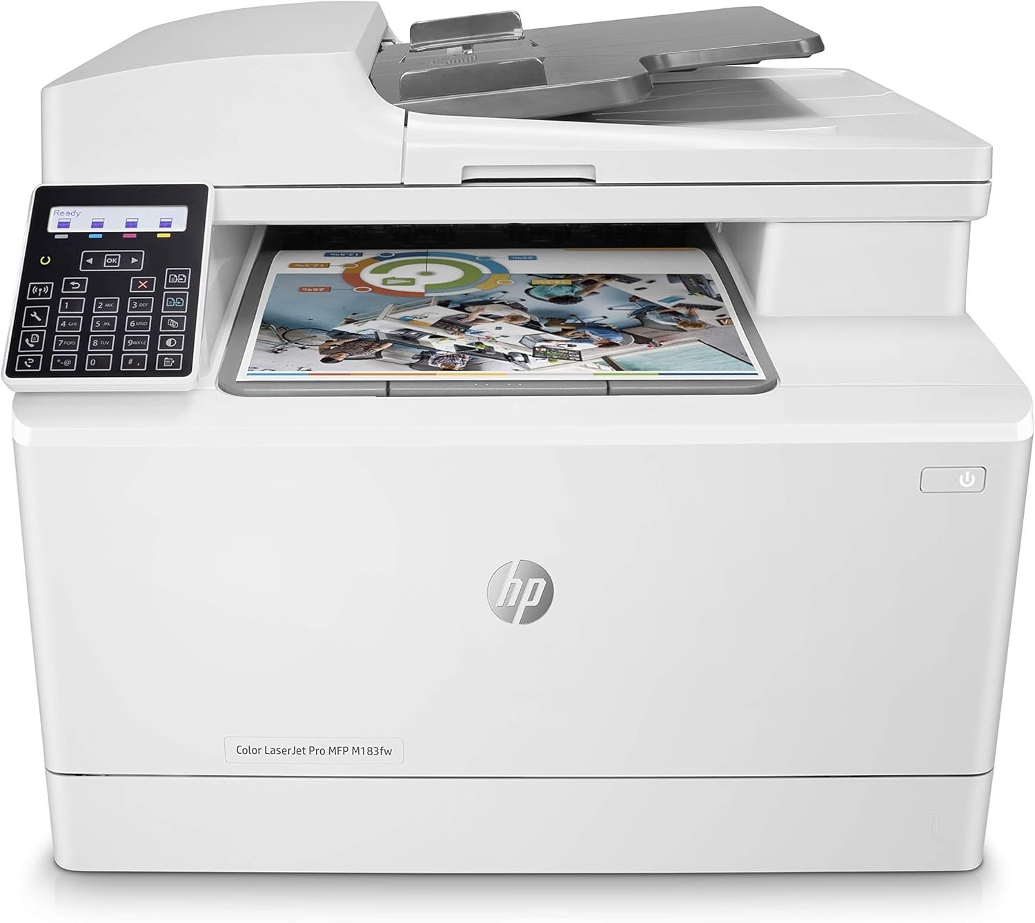 A4 Colour Laser MFP Printer WiFi Ethernet Duplex 17ppm ADF Office Compact