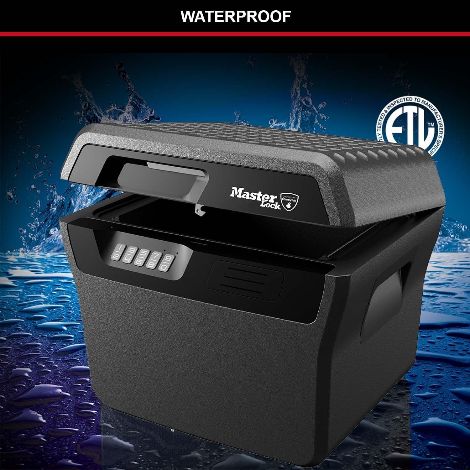 Fireproof Waterproof Digital Safe Box A4 Document Cash Security Chest