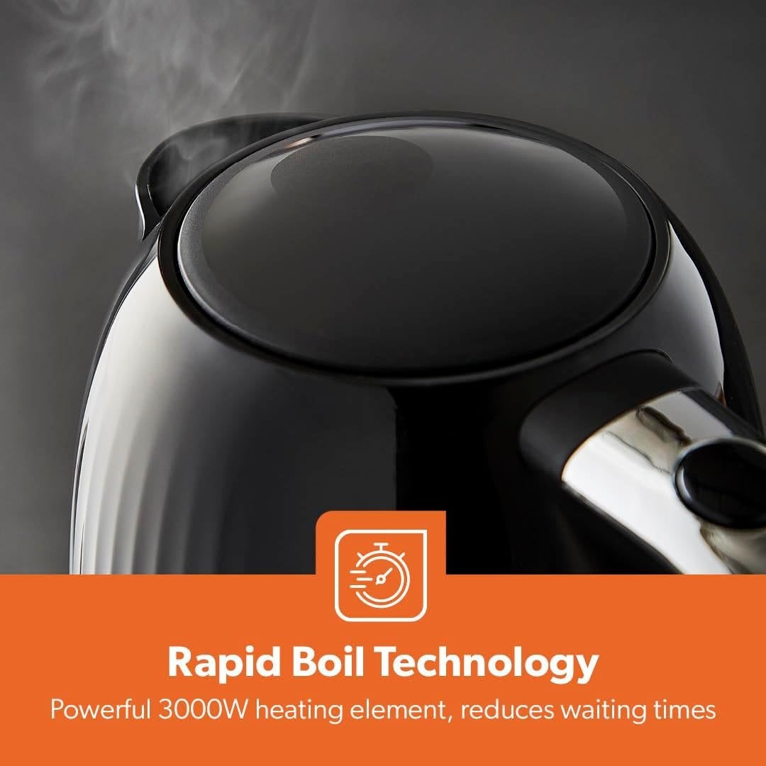 Kitchen Breakfast Set 3pc | 1.5L Coffee Maker + 1.7L Fast Boil Kettle