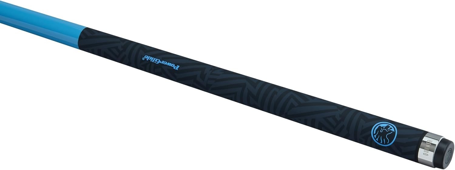 Carbon Composite Snooker Pool Cue 57in 10mm Tip 50/50 Joint Blue