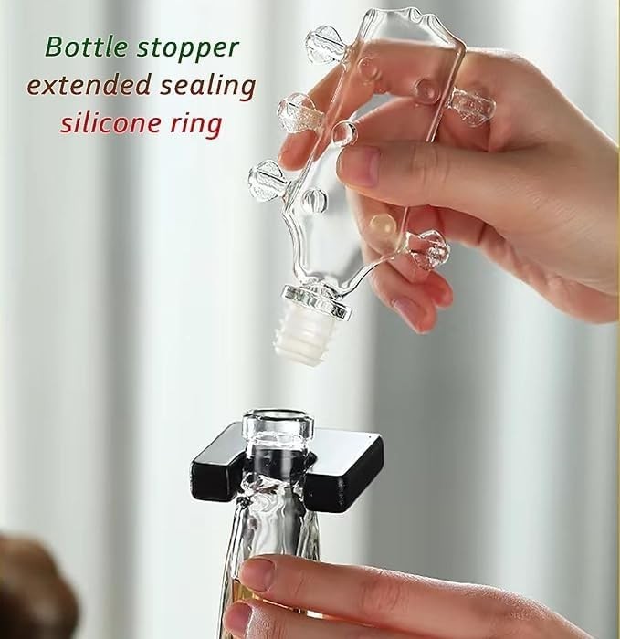 Guitar Shaped Whiskey Decanter Set 1000ml Creative Glass Gift Display