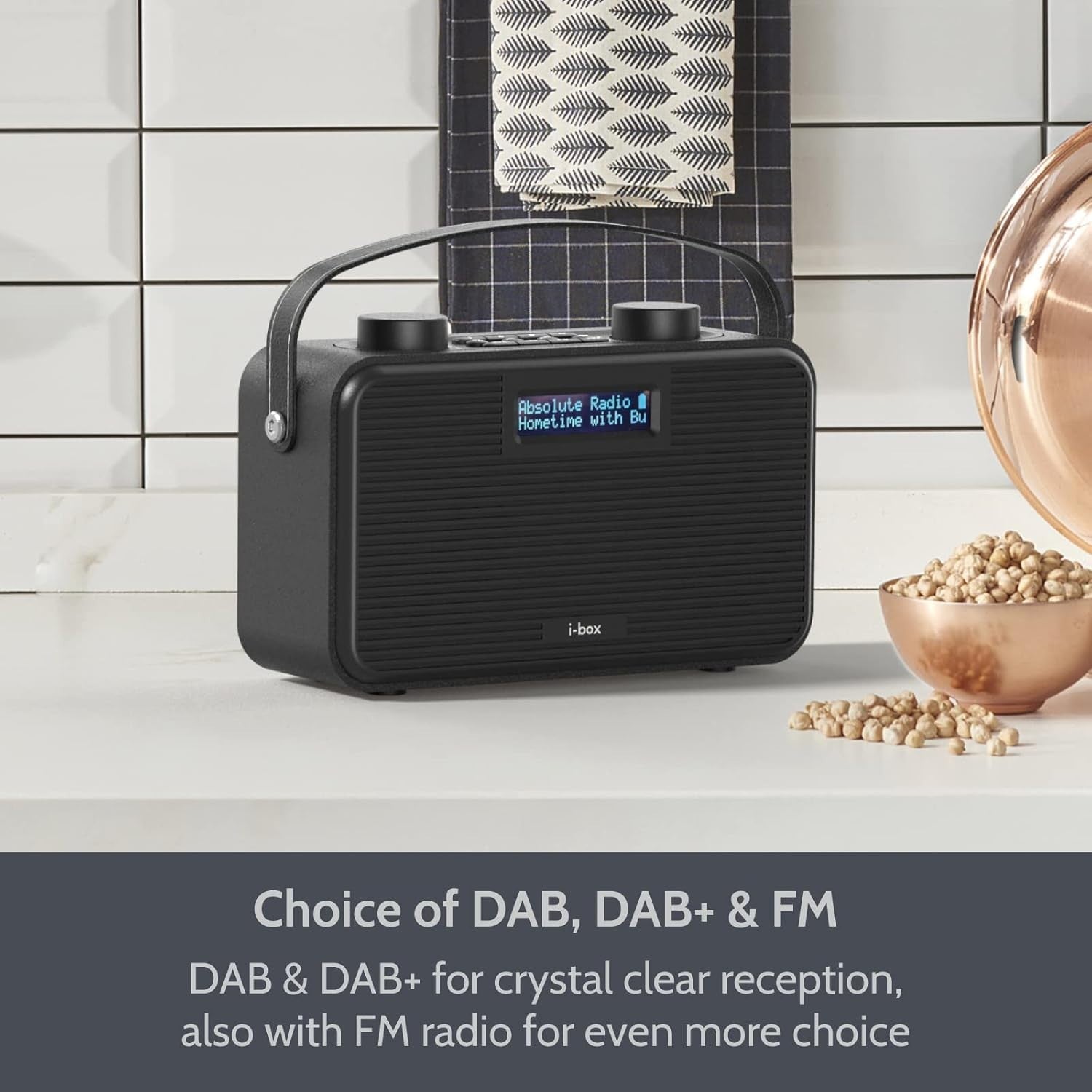 Portable DAB/DAB+ FM Radio Bluetooth Speaker USB-C Rechargeable