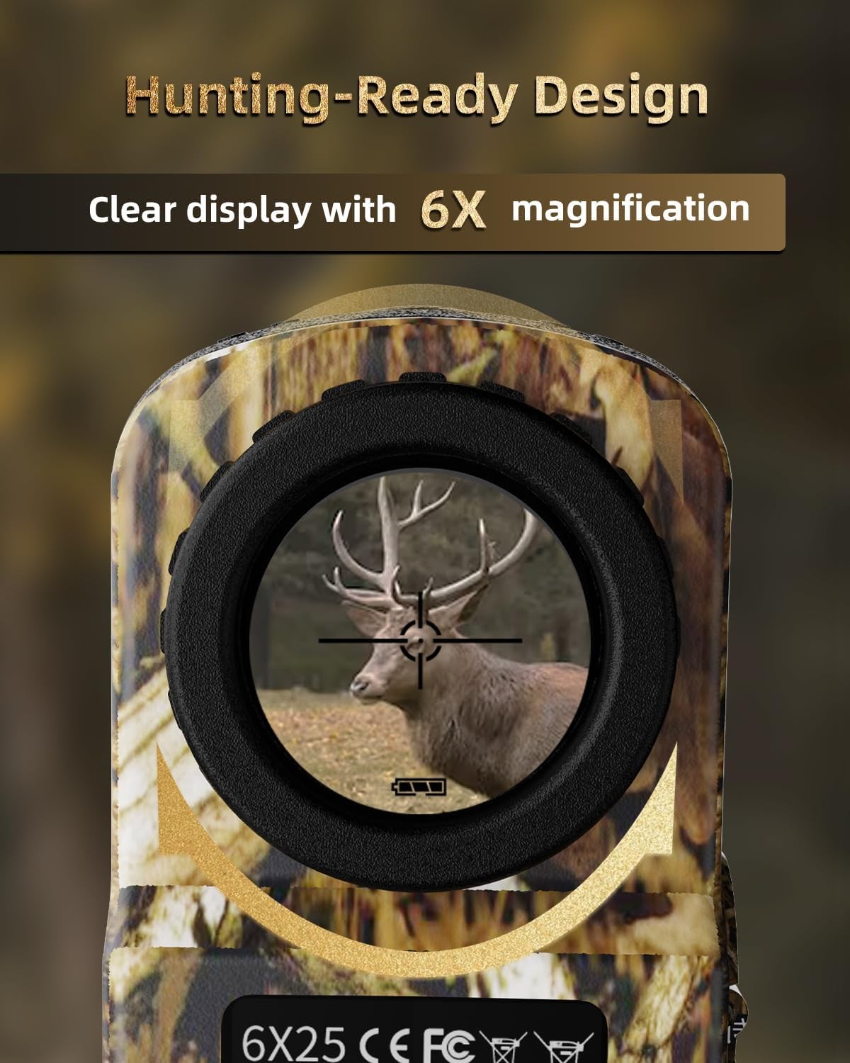 Golf Laser Rangefinder 700 Yards Archery Hunting Speed Mode Compact