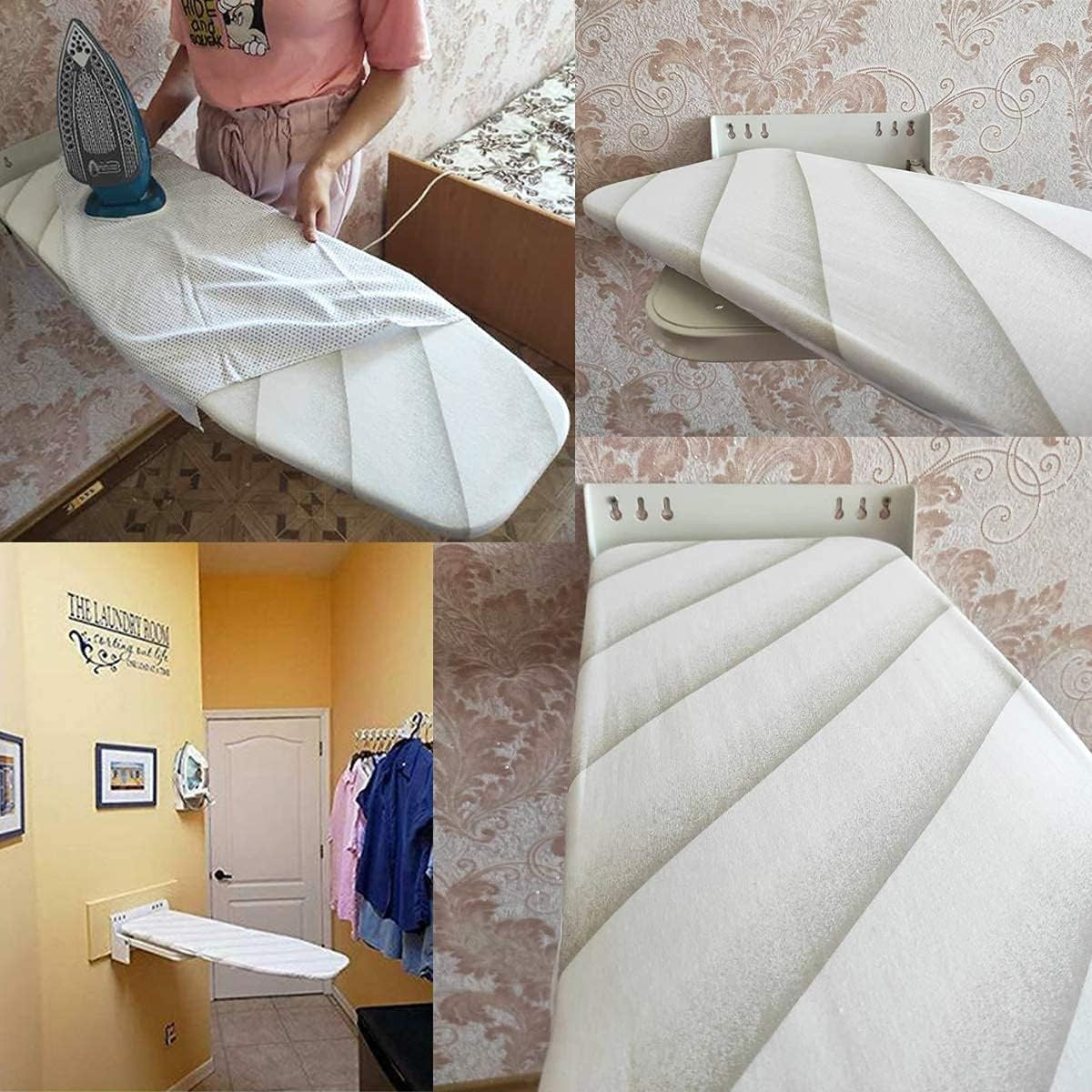 Wall Mounted Folding Ironing Board 95x33cm Heat Resistant Swivel