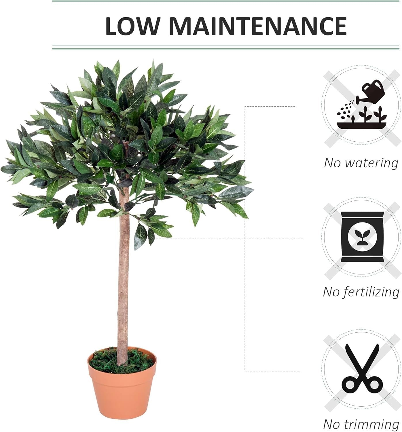 Set of 2 Artificial Olive Trees 90cm Faux Green Potted Plants Home Garden Decor