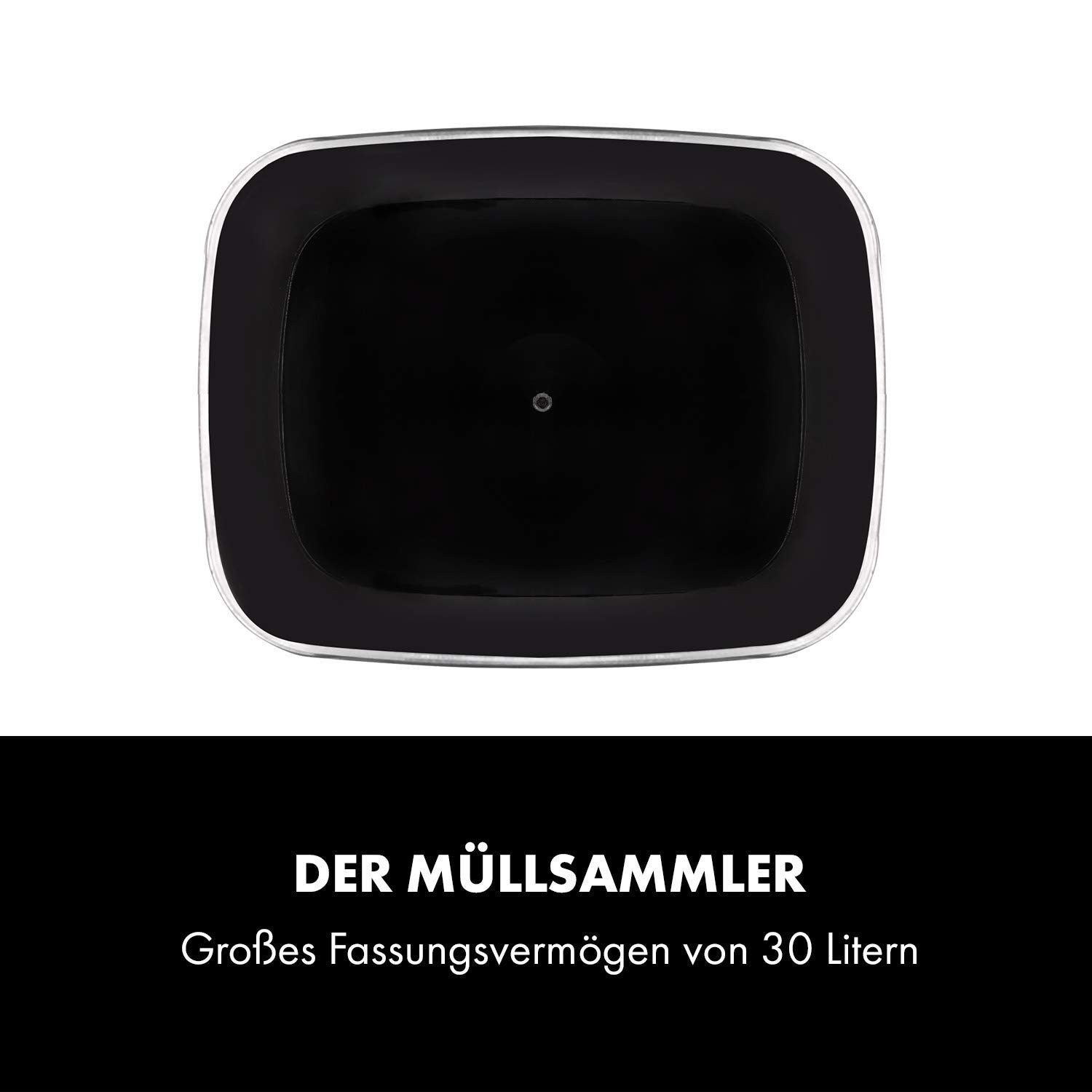 30L Motion Sensor Kitchen Bin Chrome Touchless Soft Close