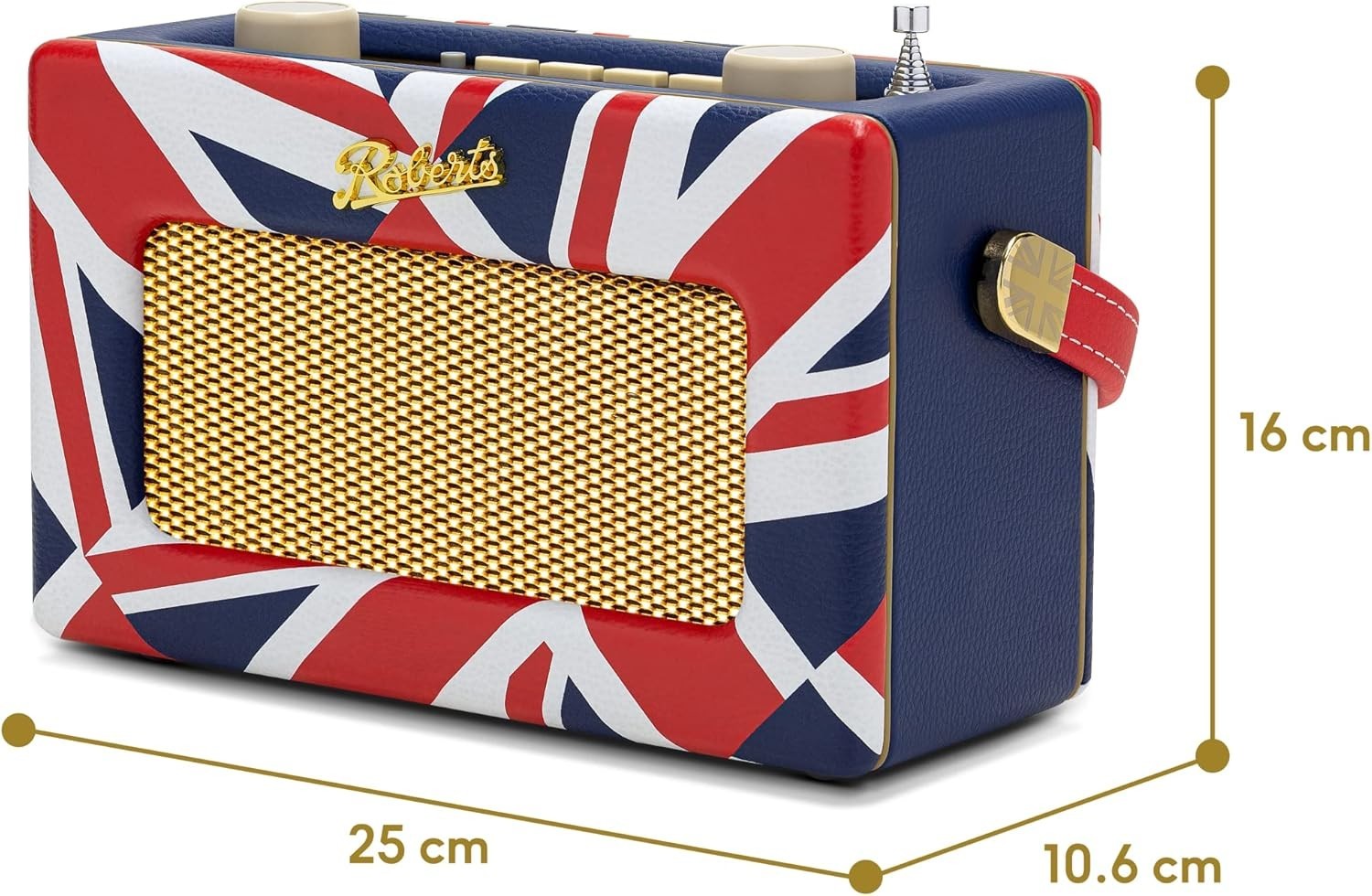 Portable DAB DAB+ FM Radio Bluetooth Retro Union Jack