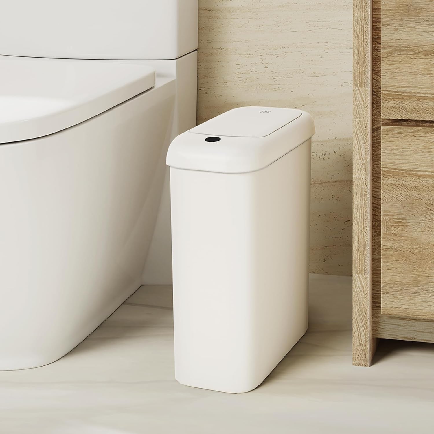 10L Automatic Bathroom Bin Slim Touchless Motion Sensor White
