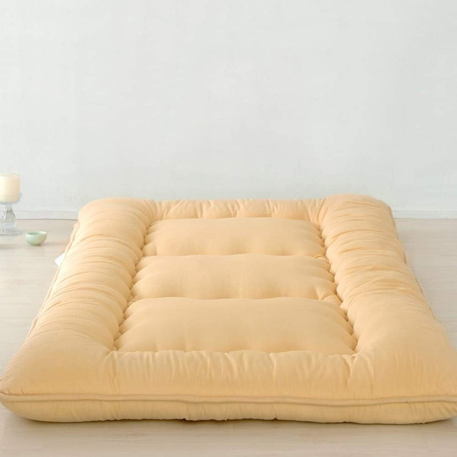 King Size Foldable Japanese Futon Mattress | Thick, Breathable Tatami Pad