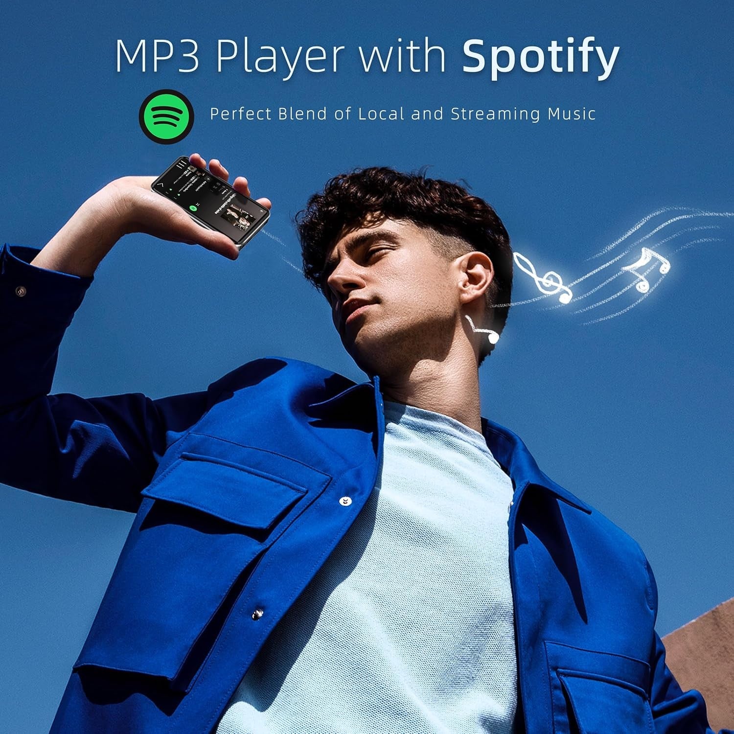 80GB MP3 Player Bluetooth WiFi Spotify MP4 Player with Speaker Camera Speaker