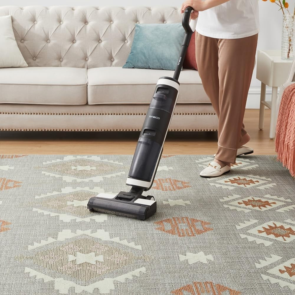 Grey Runner Rug 80x300cm Non Slip Hallway Carpet Low Pile Geometric