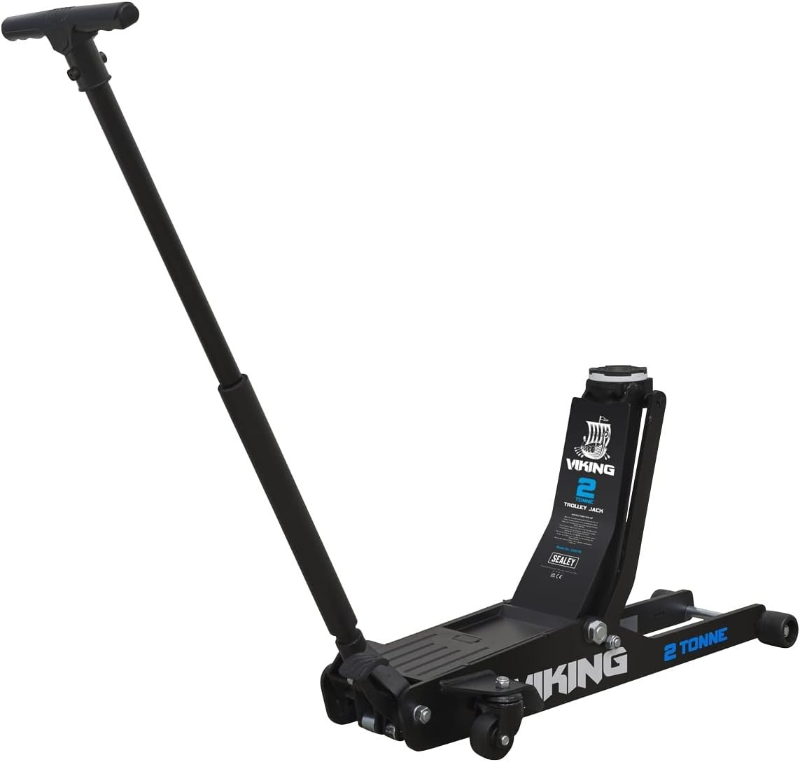 2 Ton Low Profile Long Reach Trolley Jack Rocket Lift 75–530mm Heavy Duty