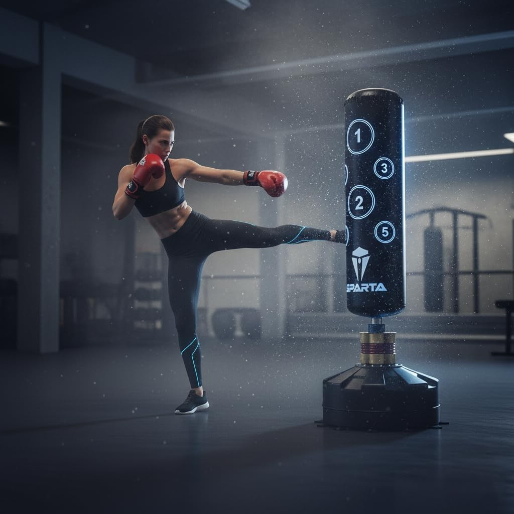 6FT Free Standing Boxing Punch Bag Heavy Duty MMA Kickboxing