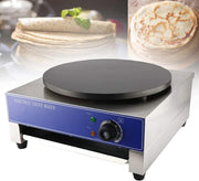 Commercial Electric Crepe Maker 2800W | 40cm Non-Stick Plate | Adjustable Temp