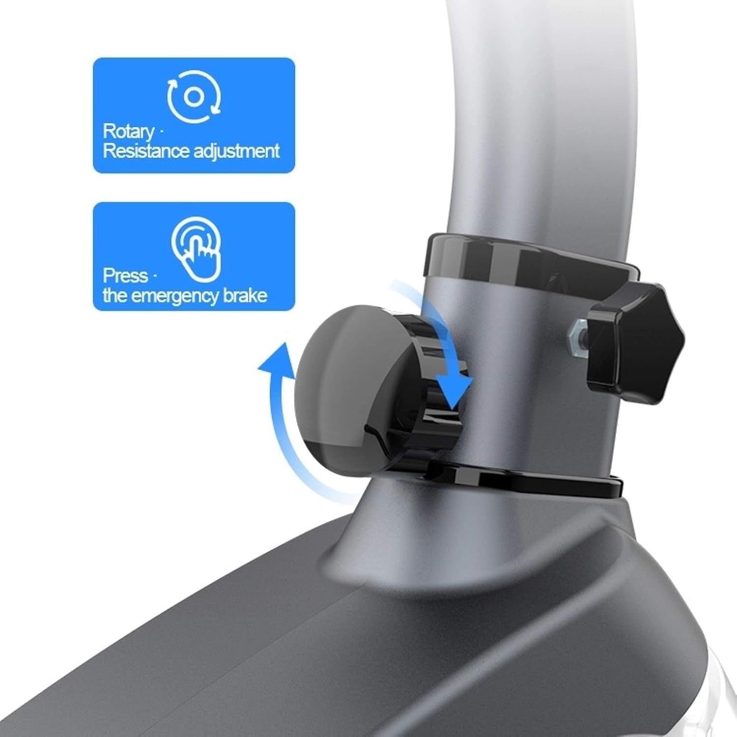 Recumbent Exercise Bike Magnetic Adjustable Seat Quiet LCD Phone Holder Home