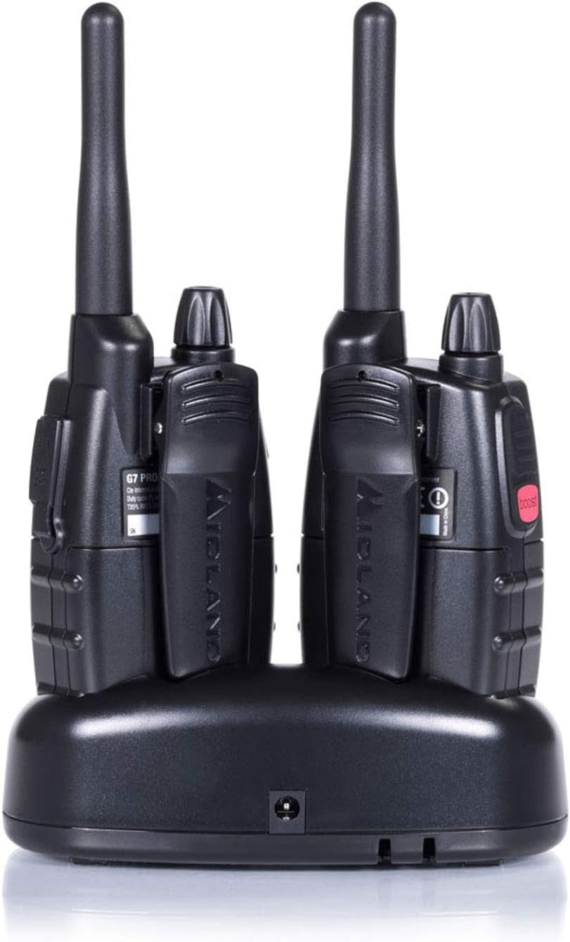 Twin Pack Walkie Talkies 10km Long Range PMR446 85 Channel Rechargeable