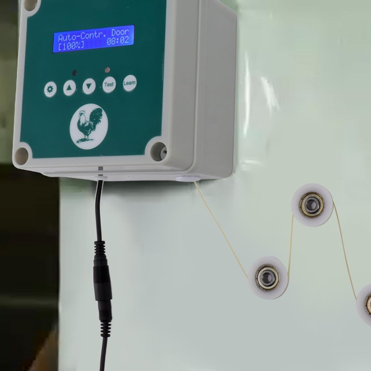 Automatic Chicken Coop Door Opener Light Sensor Timer Remote LED