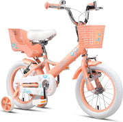 Girls Kids Bike 12 14 16 20 Inch Bicycle Basket Doll Seat Stabilisers