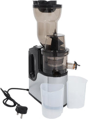 Silver Cold Press Slow Juicer Wide Feed Chute Auto Pulp Ejection