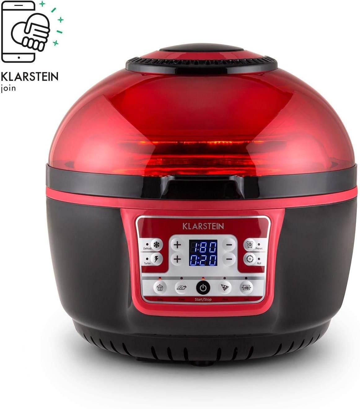 Turbo Hot Air Fryer Oven 9L Oil Free Infrared Heating 1400W Healthy Cooker