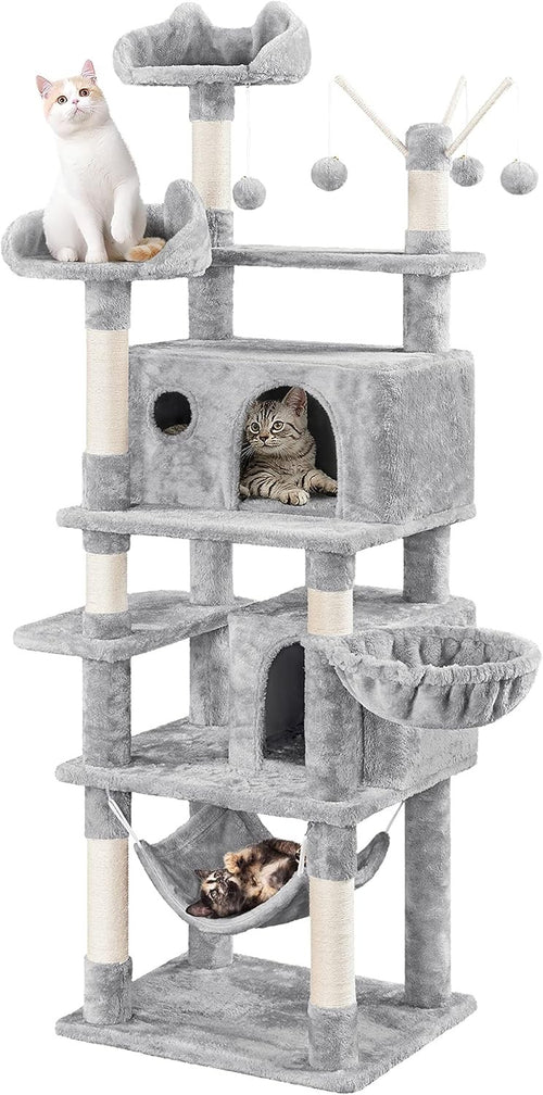 170cm Cat Tree Tower Multi Level Condo Hammock Basket Scratching