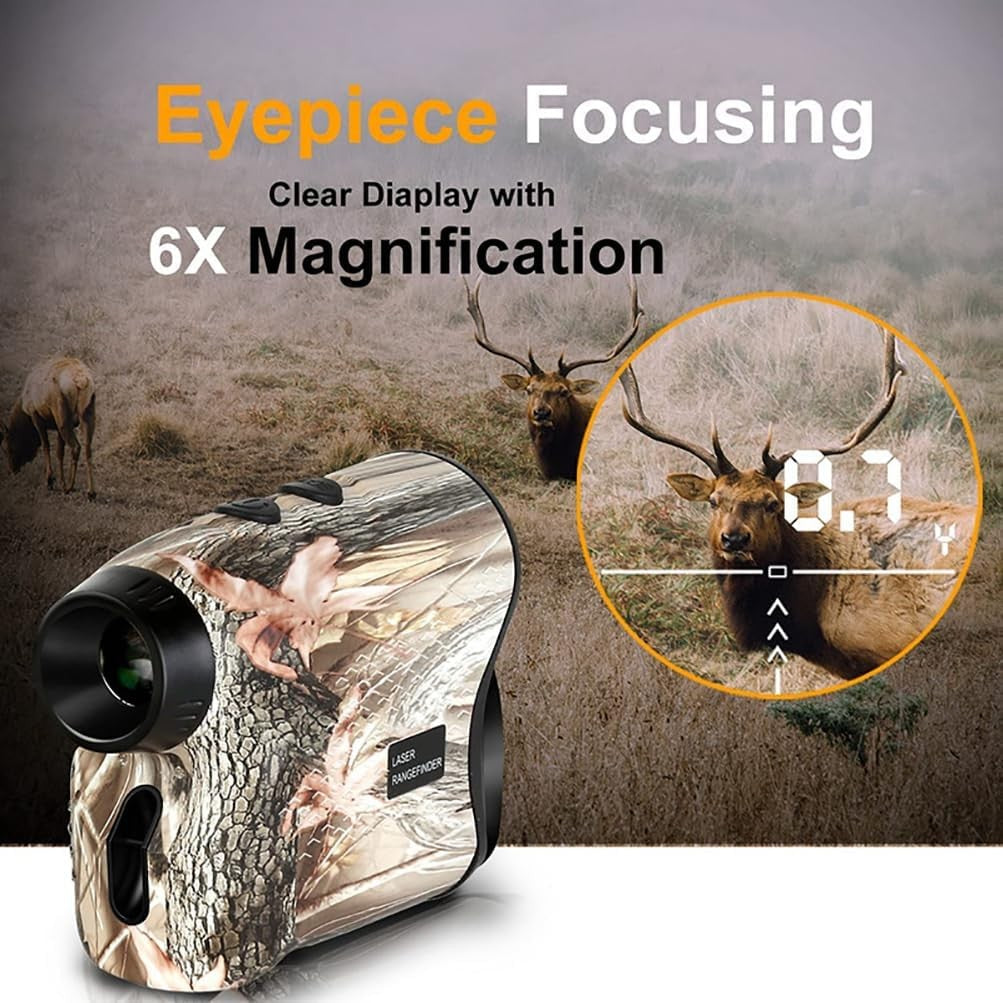 Golf Laser Rangefinder 6X Digital Monocular 500m Fast Distance Measure