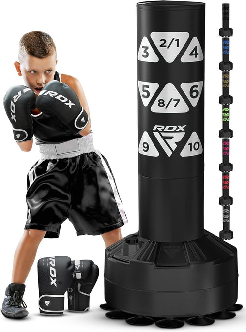 Kids Free Standing Kickboxing Punch Bag 4FT Heavy Duty Target Set