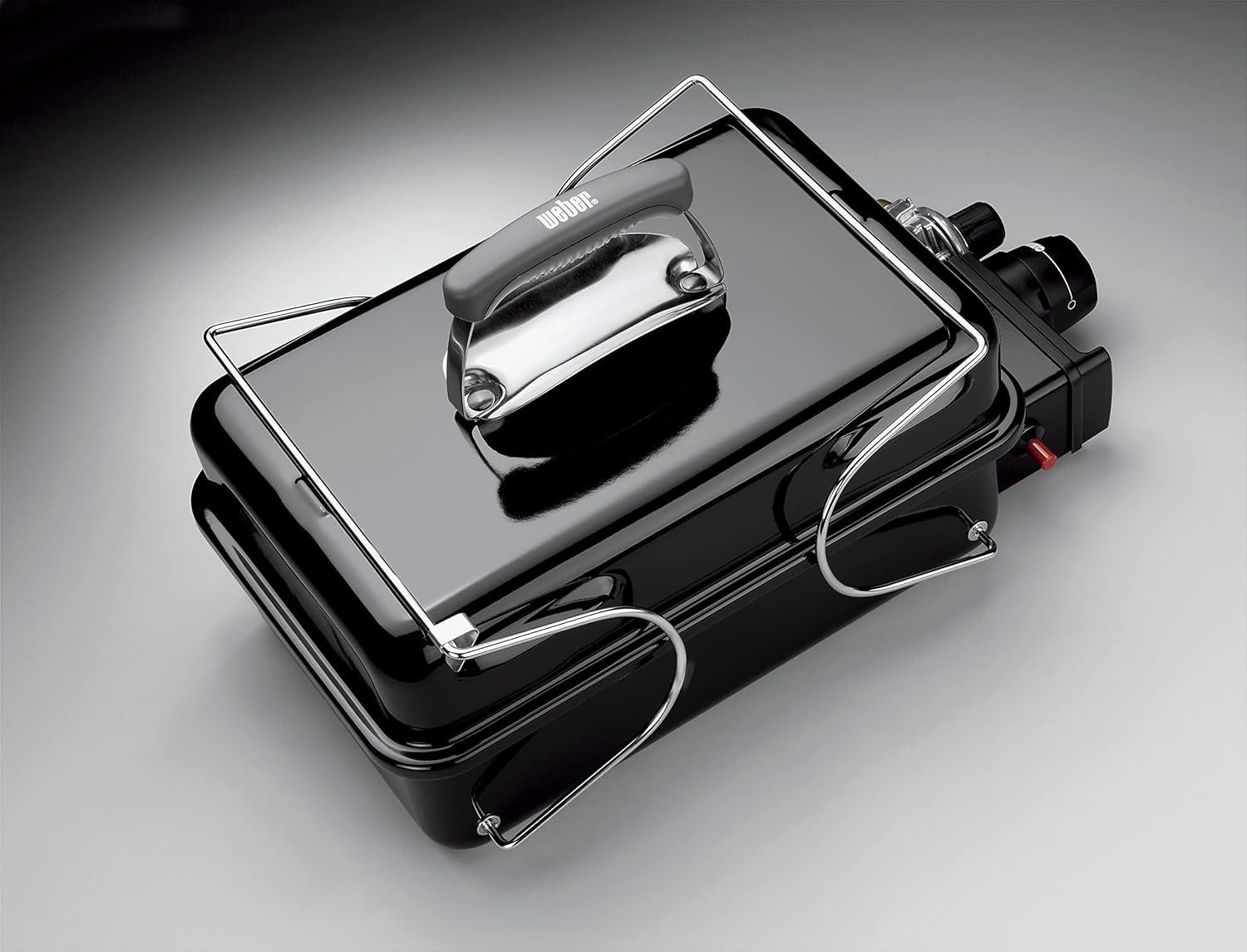 Portable Gas BBQ Grill with Push Ignition – Compact Folding Travel Barbecue