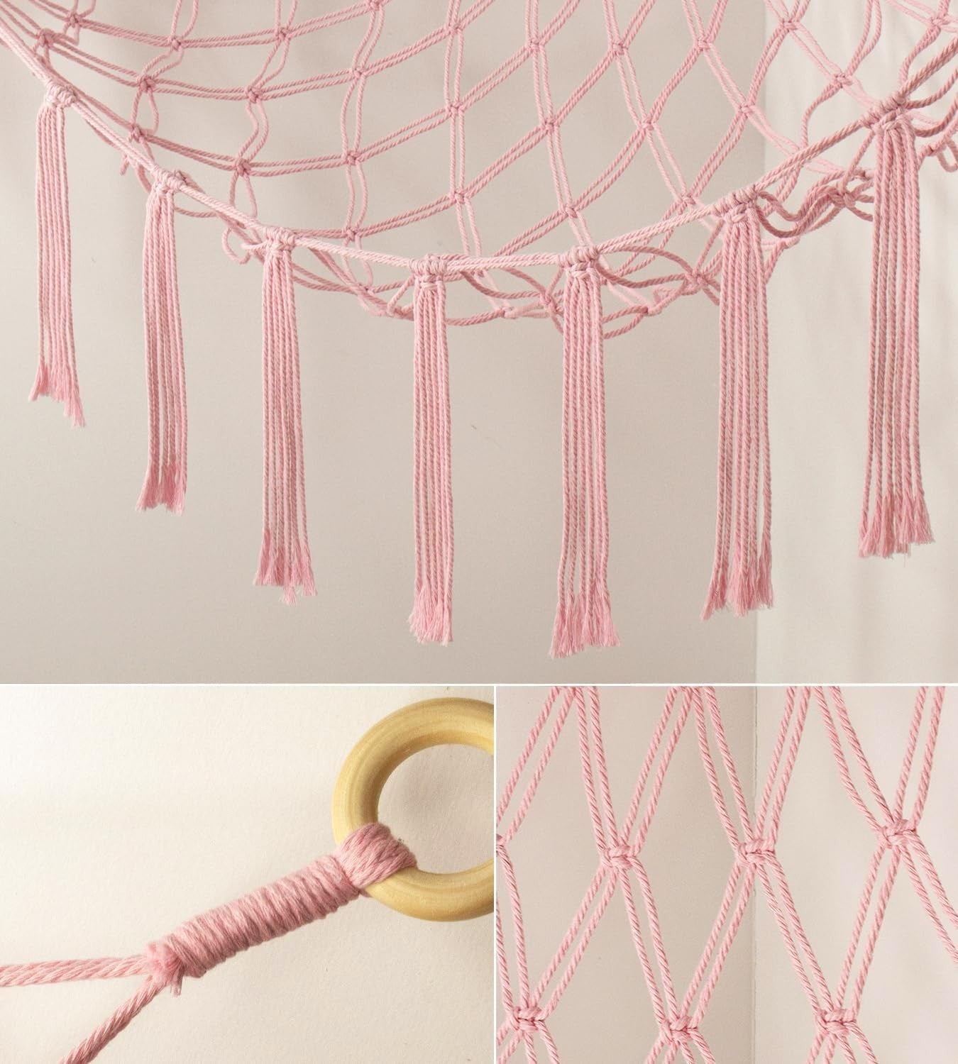 XL Toy Hammock Storage Net for Stuffed Animals – Cotton Wall Corner Holder