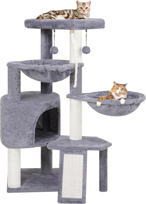 Cat Tree 95cm Climbing Tower Scratching Posts Condo Hammocks for Cats