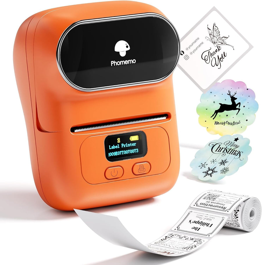 Mini Bluetooth Thermal Label Printer M110 Orange