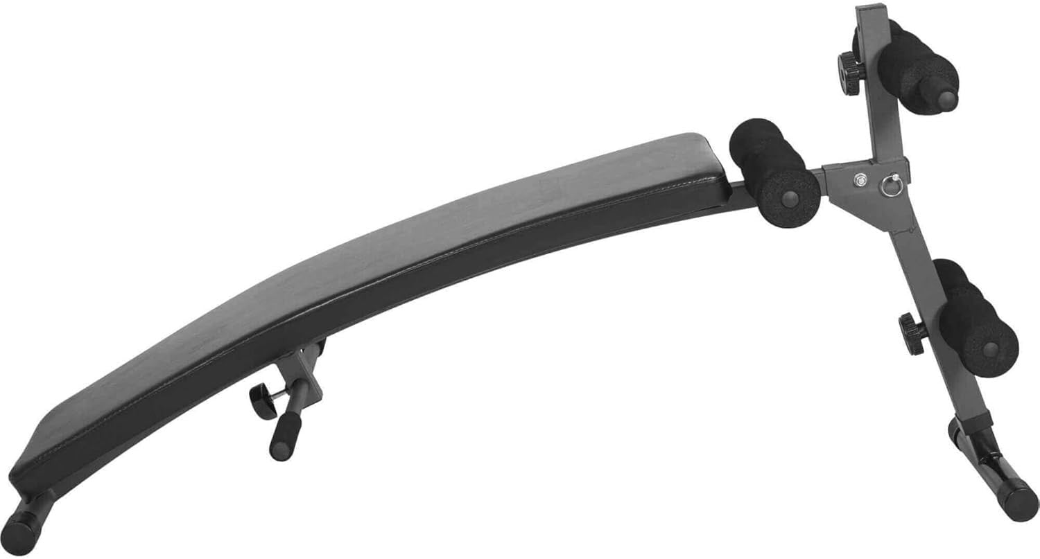 Foldable Adjustable Sit Up Bench Ab Crunch Core Trainer Home Gym