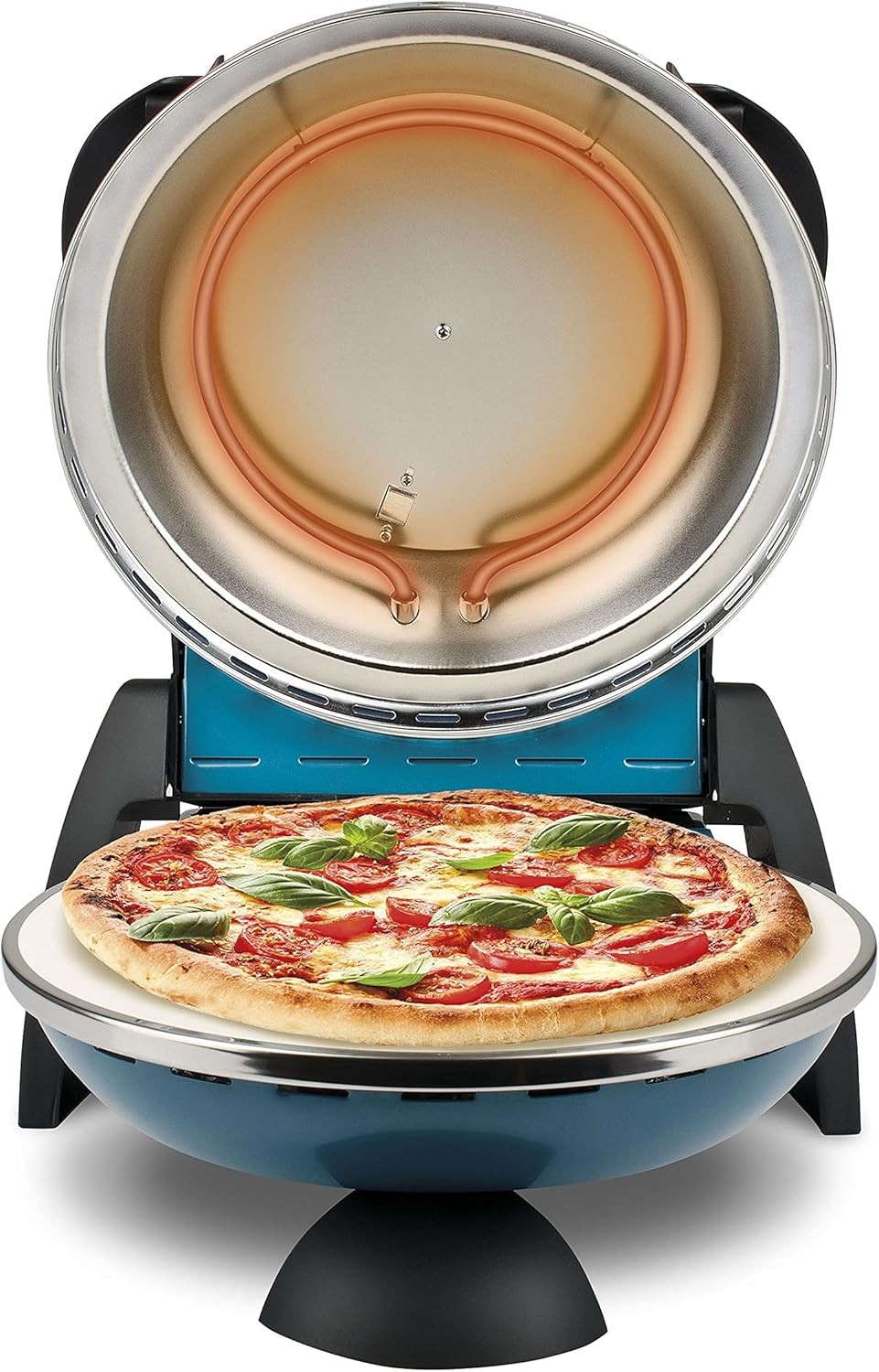 Electric Pizza Oven 31cm | 400°C Fast Heat Refractory Stone Dual Element