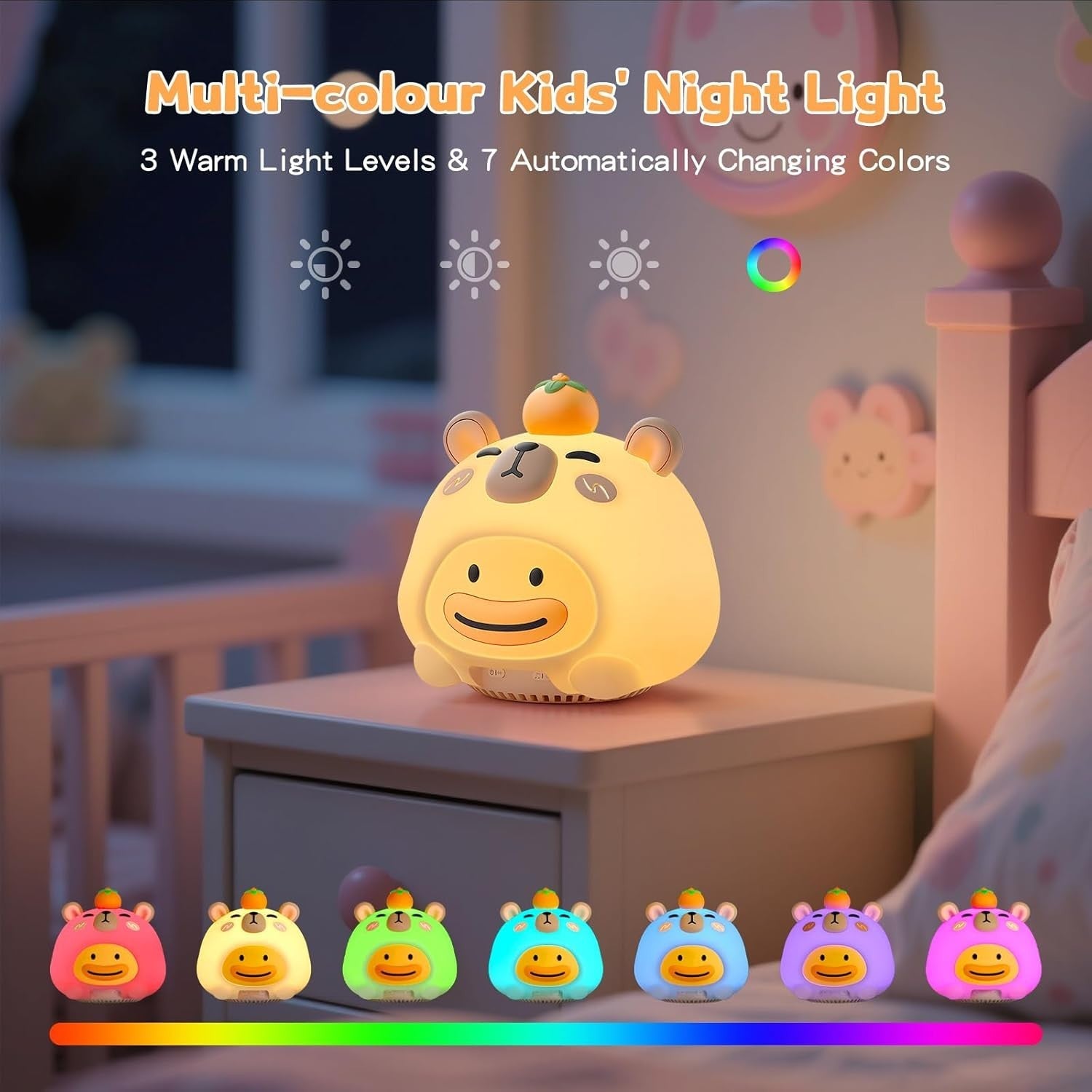 White Noise Machine for Kids & Adults with Night Light & Bluetooth