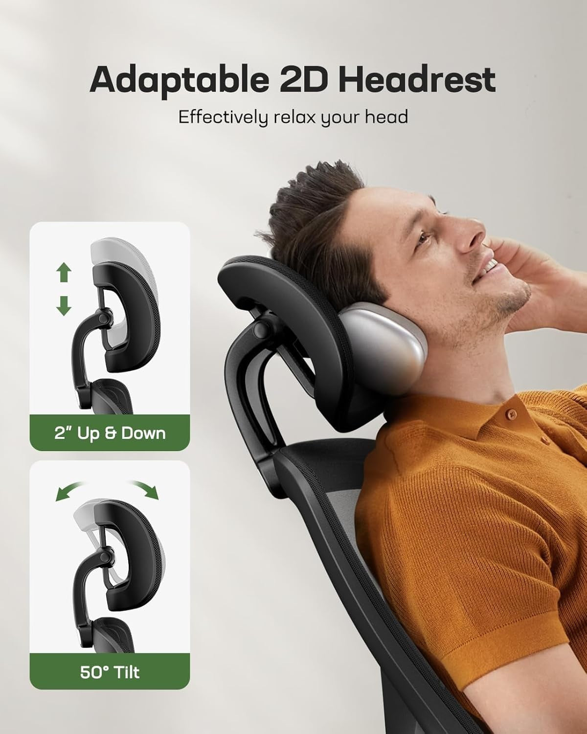 Ergonomic Office Desk Chair Mesh Back Adjustable Lumbar Recliner Home Gaming Sea
