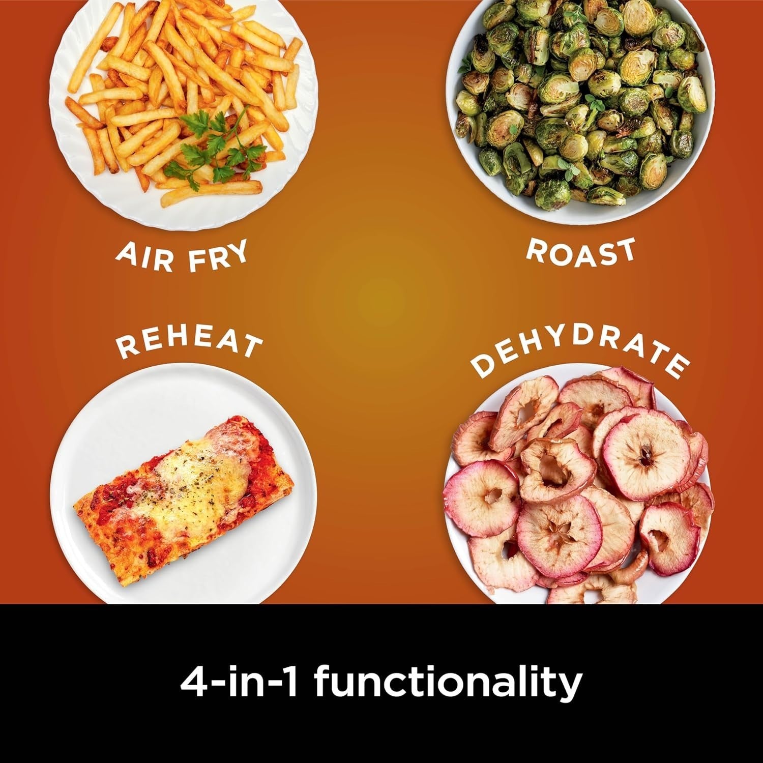 Air Fryer Pro 5QT 4-in-1 400°F Air Crisp Roast Reheat Dehydrate Nonstick