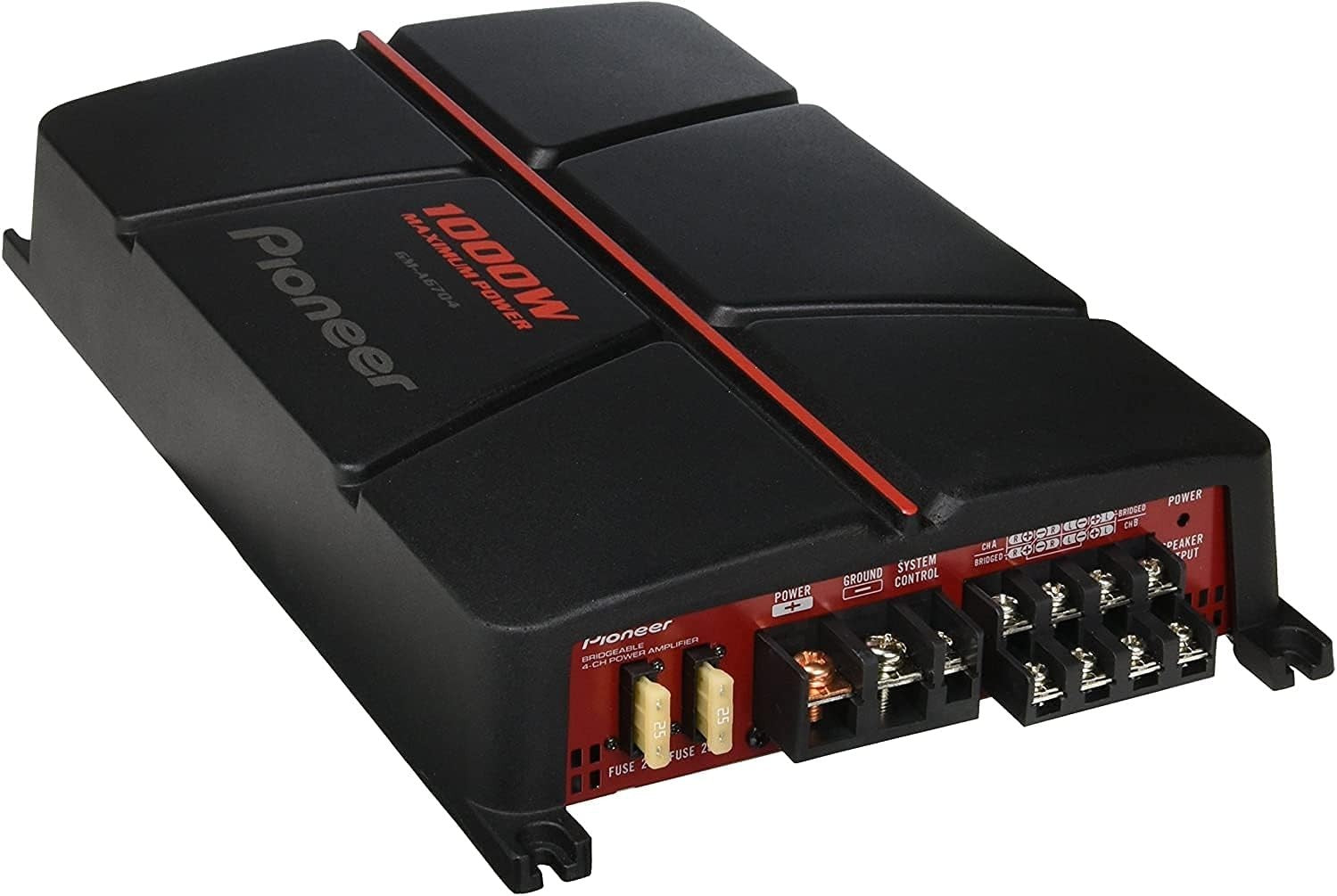 4-Channel Car Amplifier 760W Max Power 4x60W Freestanding 14.4V DC