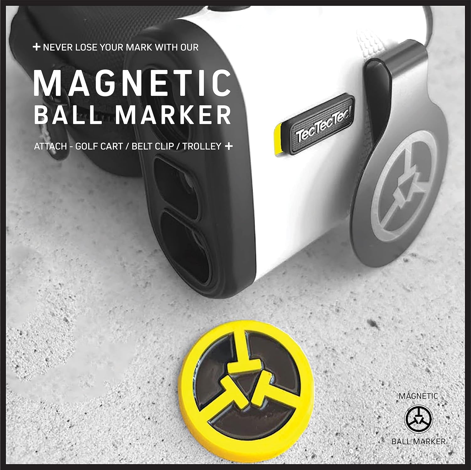 Golf Rangefinder with Slope Flag Lock Magnetic Laser 1200 Yards