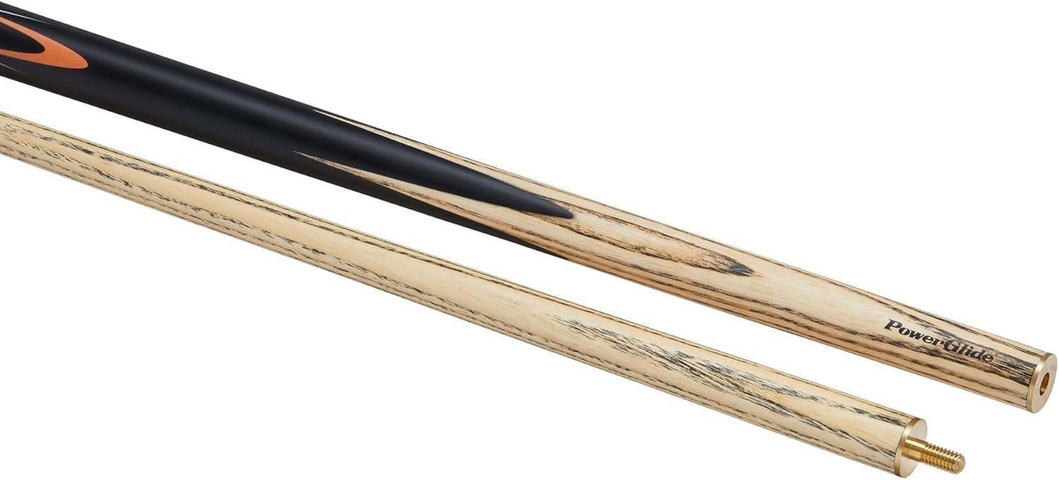 Full Size 57in Snooker Cue 2 Piece Ash Shaft Brass Joint 10mm