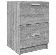 Grey Sonoma Bathroom Sink Cabinet 40x37x59cm Modern Under Sink Storage Unit