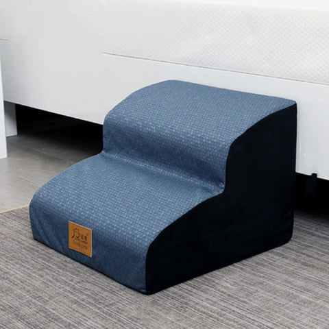 2-Step Pet Stairs Small Medium Dogs Cats Sofa Bed Non-Slip with Washable Cover